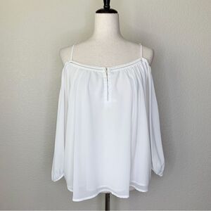 Khloe California White Cold Shoulder Top